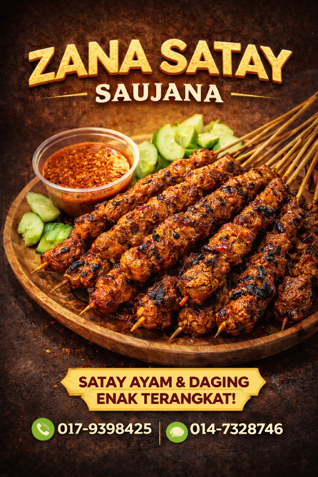 Grilled satay delight from Zana Satay Grilled satay delight from Zana Satay